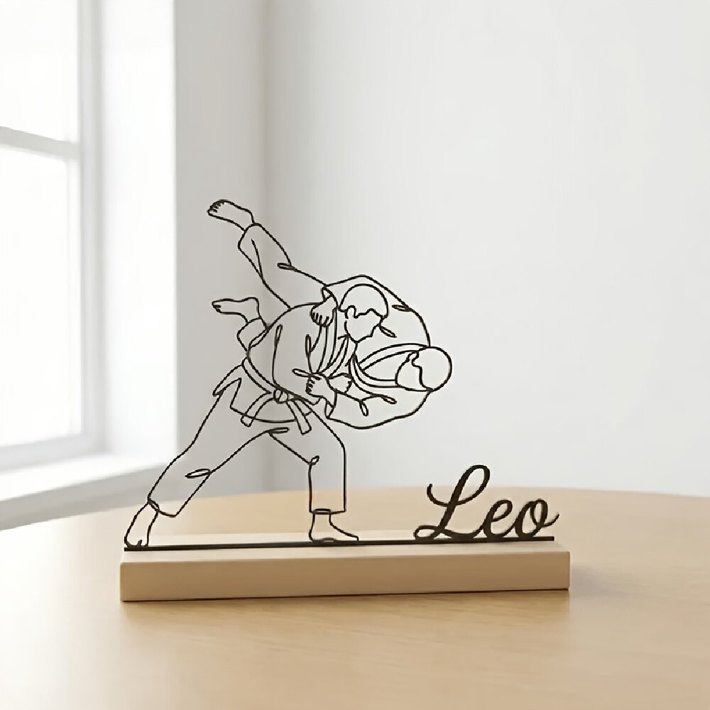 Baby Products Decoration - تمثال جودو فنون قتالية منقوش حسب