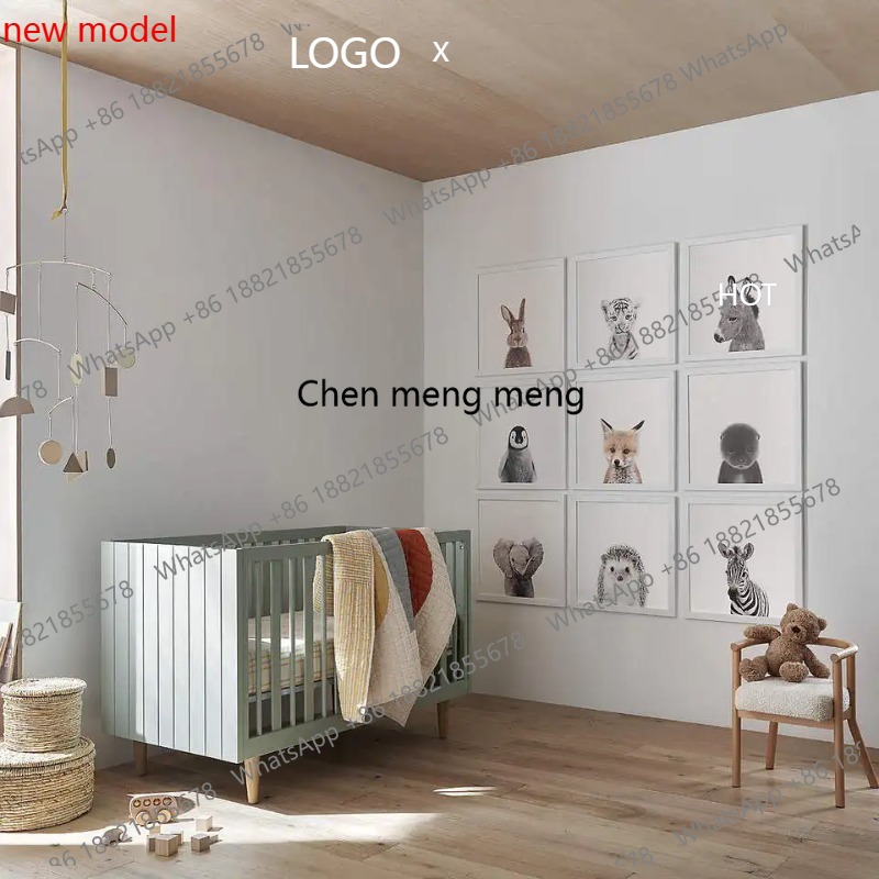 Baby Products Eco Friendly - سرير أطفال خشبي بتصميم عصري مصنوع