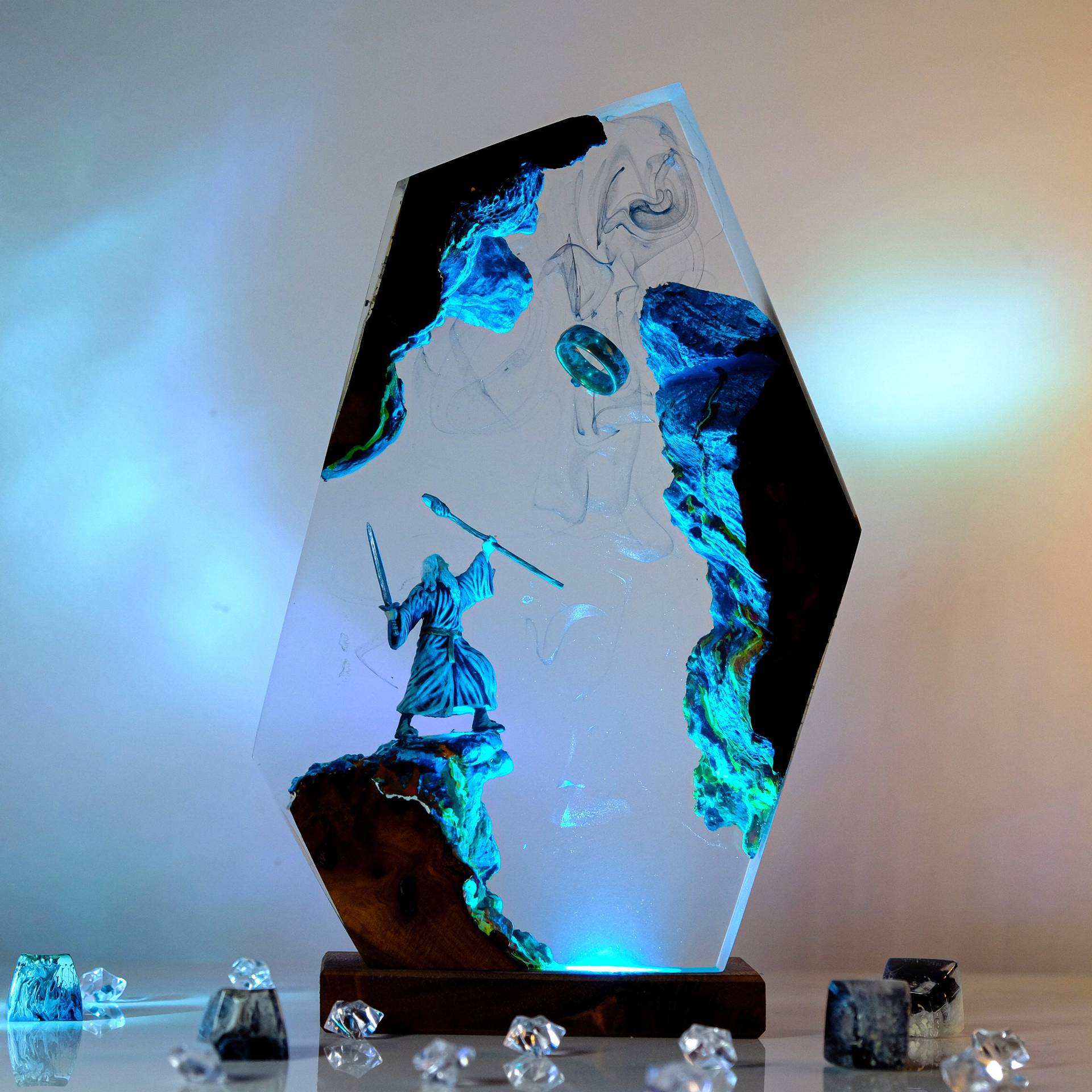 Baby Products Decoration - مصباح طاولة على شكل مشهد من