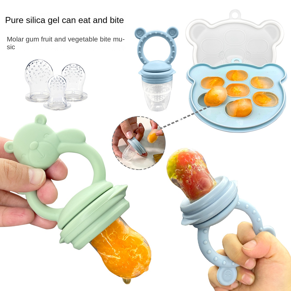 Baby Products Eco Friendly - عضاضة أسنان سيليكون من الدرجة الغذائية