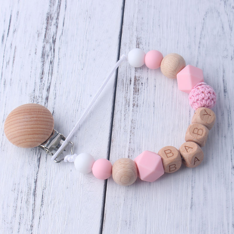 مشبك لهاية الطفل مع خرز خشبي و - مراجعة Baby Pacifier Clip وسعره