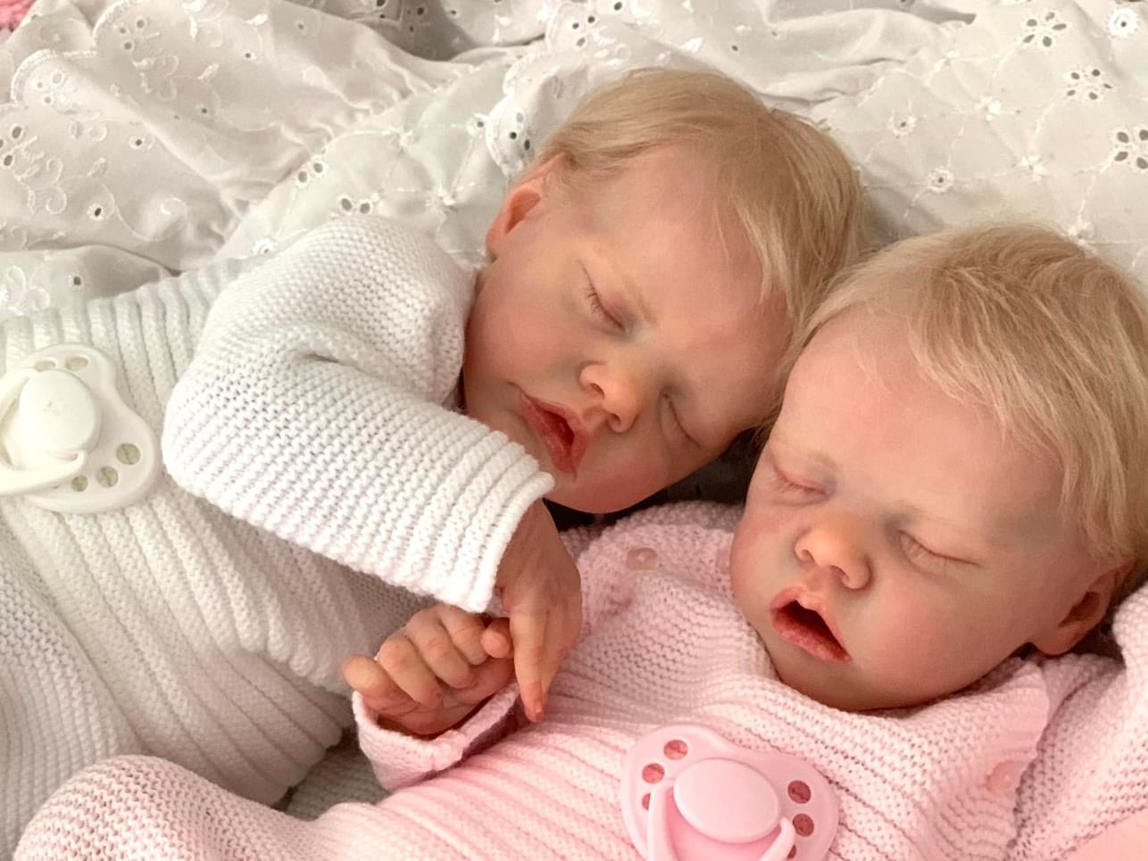 دمية ريبورن توأم (أ) و (ب) بحج - مراجعة Baby Products Hair وسعره