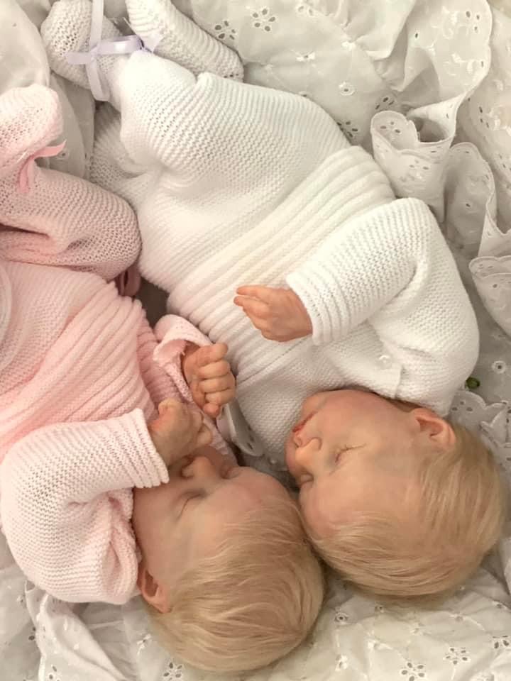 دمية ريبورن توأم (أ) و (ب) بحج - مراجعة Baby Products Hair وسعره