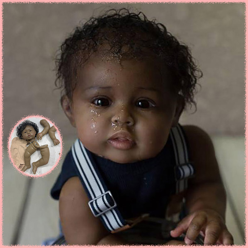 طقم دمية ريبورن جانيت بشرة داك - مراجعة Baby Products Hair وسعره