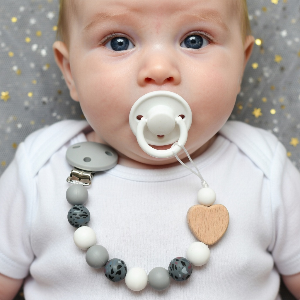 مشبك مصاصة خشبي مصنوع يدويًا م - مراجعة Baby Pacifier Clip وسعره