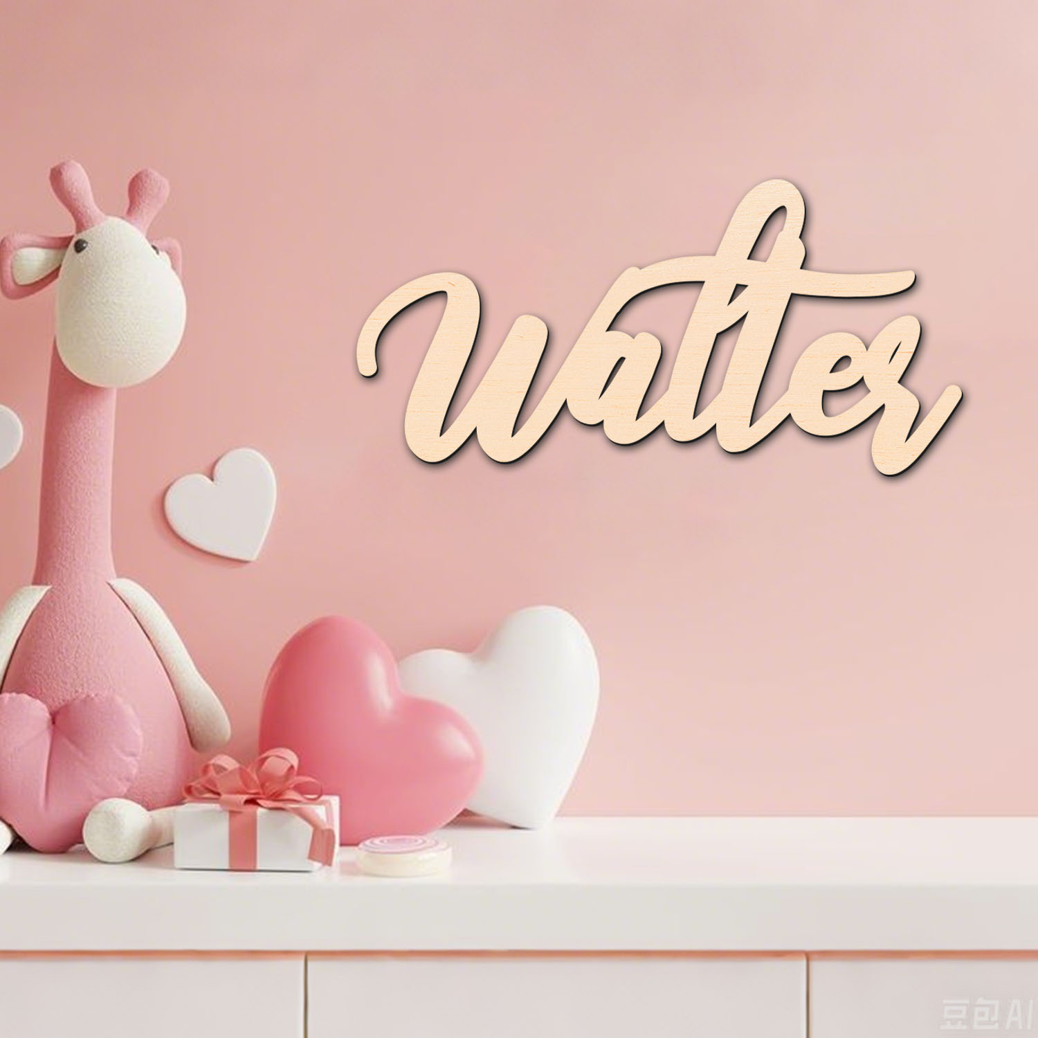 قطعة واحدة من لافتة اسم خشبية  - مراجعة Baby Products Decoration وسعره