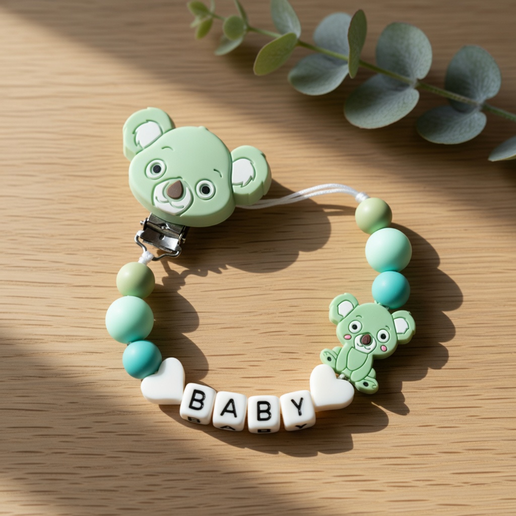 مشبك لهاية أطفال من السيليكون، - مراجعة Baby Pacifier Clip وسعره