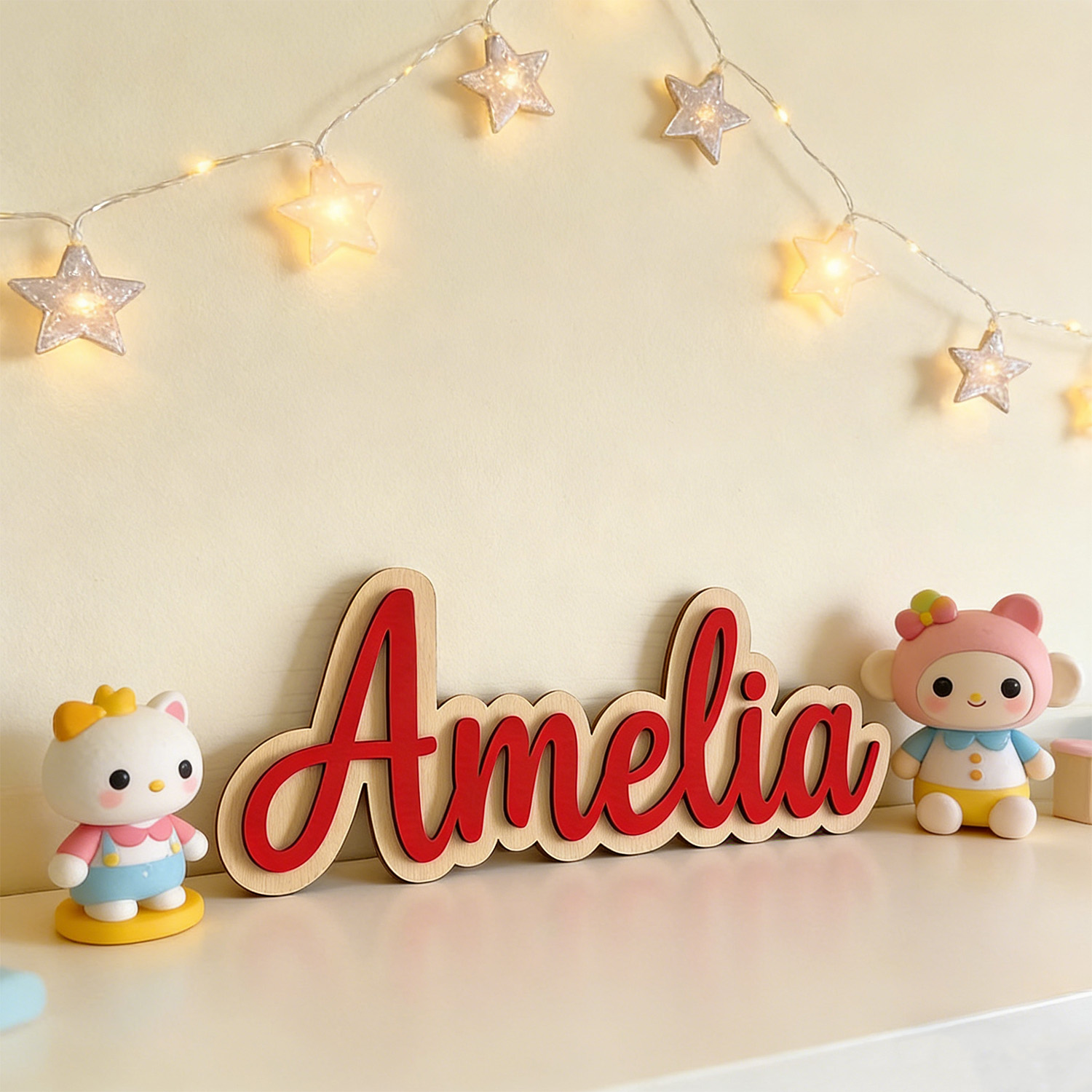 لافتة خشبية مخصصة ذات طبقتين ت - مراجعة Baby Products Decoration وسعره
