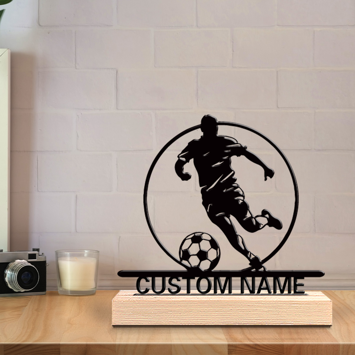 تمثال معدني مخصص للاعب كرة قدم - مراجعة Baby Products Decoration وسعره