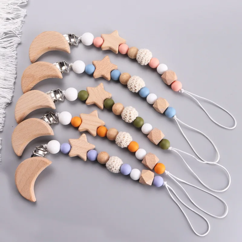 جديد مخصص اسم خشبي شخصية الطفل - مراجعة Baby Pacifier Clip وسعره