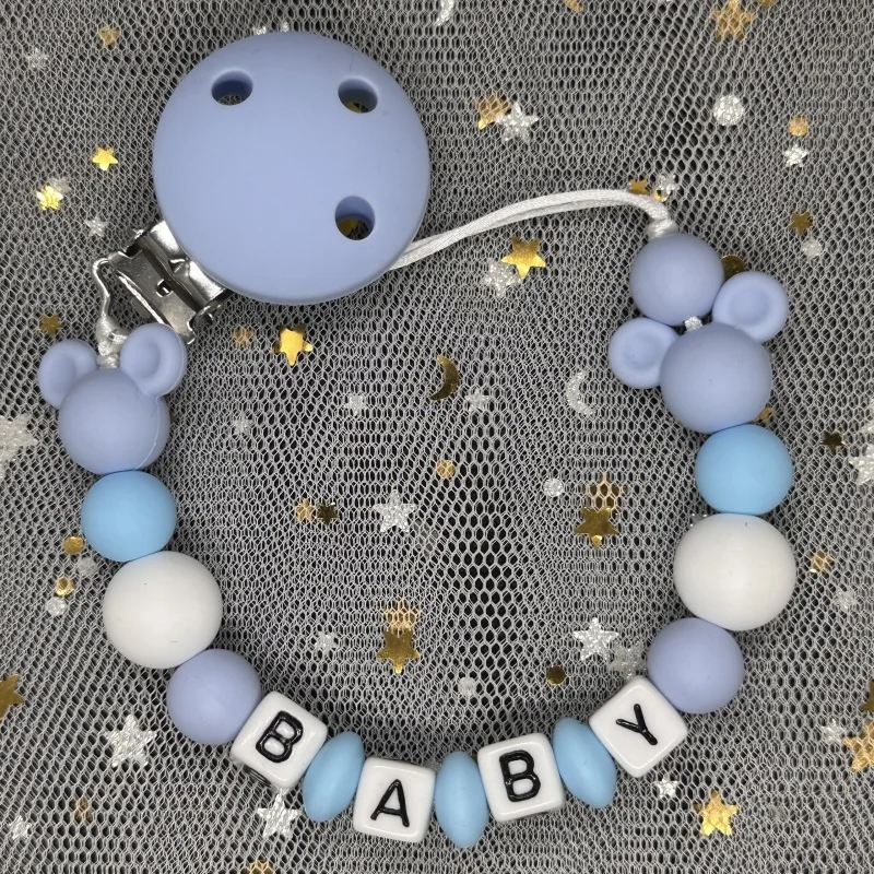 مشبك لهاية أطفال مخصص بالاسم،  - مراجعة Baby Pacifier Clip وسعره