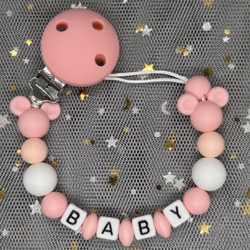 مشبك لهاية أطفال مخصص بالاسم،  - مراجعة Baby Pacifier Clip وسعره